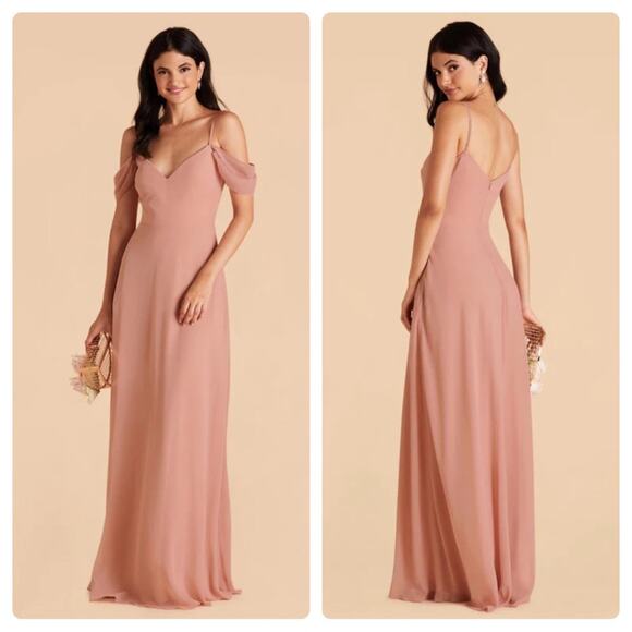 Birdy Grey Devin Convertible Sleeveless Bridesmaid Dress in Dusty Rose Sz M NEW - Picture 1 of 10